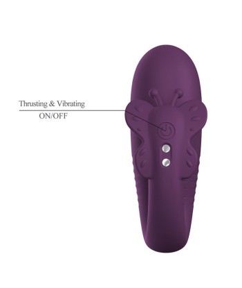 PRETTY LOVE - KLAY VIBRADOR HUEVO CON EMPUJE APP CONTROL MORADO