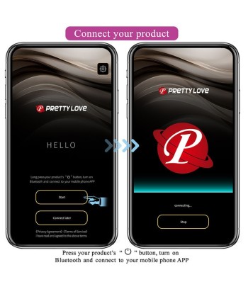 PRETTY LOVE - KLAY VIBRADOR HUEVO CON EMPUJE APP CONTROL MORADO