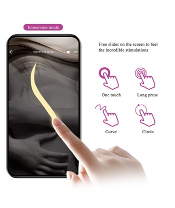 PRETTY LOVE - KLAY VIBRADOR HUEVO CON EMPUJE APP CONTROL MORADO