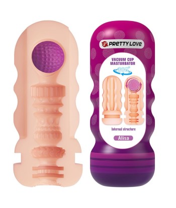 PRETTY LOVE - ALISA MASTURBADOR VAGINA CON VENTOSA Y TEXTURAS INTERNAS