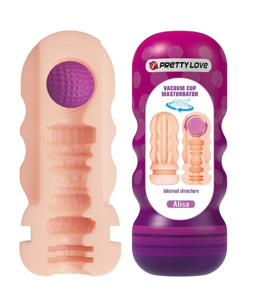PRETTY LOVE - ALISA MASTURBADOR VAGINA CON VENTOSA Y TEXTURAS INTERNAS