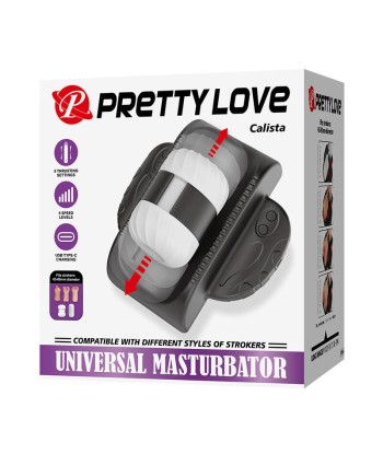 PRETTY LOVE - CALISTA MASTURBADOR AUTOMÁTICO UNIVERSAL NEGRO