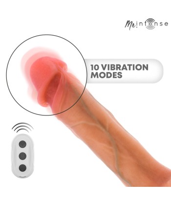 MR INTENSE - BRADLEY DILDO VIBRADOR CON EFECTO CALOR Y CONTROL REMOTO 21 CM -Ø- 4.2 CM