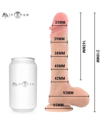 MR INTENSE - BRADLEY DILDO VIBRADOR CON EFECTO CALOR Y CONTROL REMOTO 21 CM -Ø- 4.2 CM