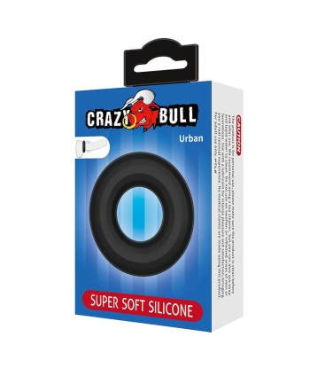CRAZY BULL - URBAN ANILLO PARA PENE SILICONA SUPER SOFT NEGRO