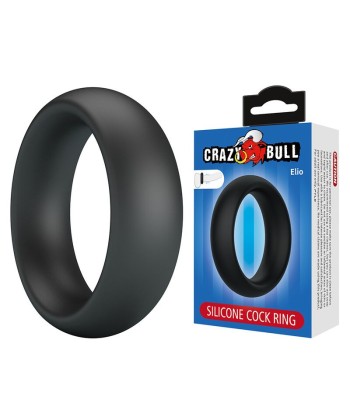CRAZY BULL - ELIO ANILLO PARA PENE SILICONA NEGRO