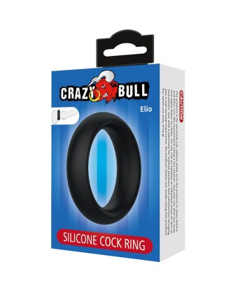 CRAZY BULL - ELIO ANILLO PARA PENE SILICONA NEGRO