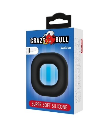 CRAZY BULL - WALDEN ANILLO PARA PENE SUPER SOFT SILICONA NEGRO