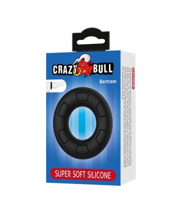 CRAZY BULL - BERTRAM ANILLO PARA PENE SUPER SOFT SILICONA NEGRO