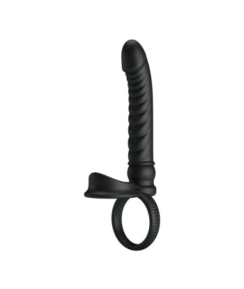 PRETTY LOVE - MERRITT VIBRADOR ANAL CON ANILLO Y VIBRACIÓN NEGRO