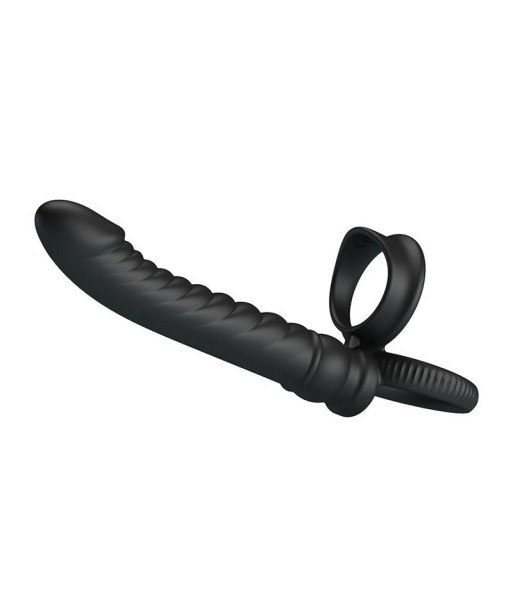 PRETTY LOVE - MERRITT VIBRADOR ANAL CON ANILLO Y VIBRACIÓN NEGRO