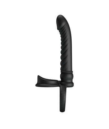 PRETTY LOVE - MERRITT VIBRADOR ANAL CON ANILLO Y VIBRACIÓN NEGRO