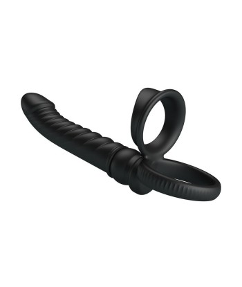 PRETTY LOVE - MERRITT VIBRADOR ANAL CON ANILLO Y VIBRACIÓN NEGRO