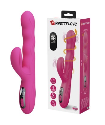 PRETTY LOVE - WINTERS VIBRADOR RABBIT MULTIFUNCIÓN CON PANTALLA LED ROSA
