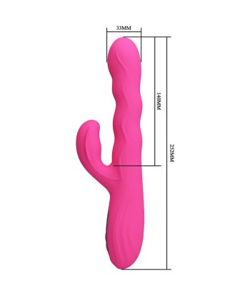 PRETTY LOVE - WINTERS VIBRADOR RABBIT MULTIFUNCIÓN CON PANTALLA LED ROSA