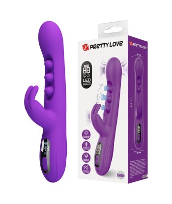 PRETTY LOVE - SABIEN VIBRADOR RABBIT CON ESTIMULACIÓN POR GOLPETEOS Y LED MORADO