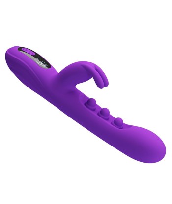 PRETTY LOVE - SABIEN VIBRADOR RABBIT CON ESTIMULACIÓN POR GOLPETEOS Y LED MORADO