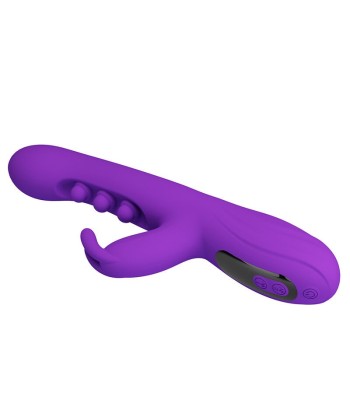 PRETTY LOVE - SABIEN VIBRADOR RABBIT CON ESTIMULACIÓN POR GOLPETEOS Y LED MORADO
