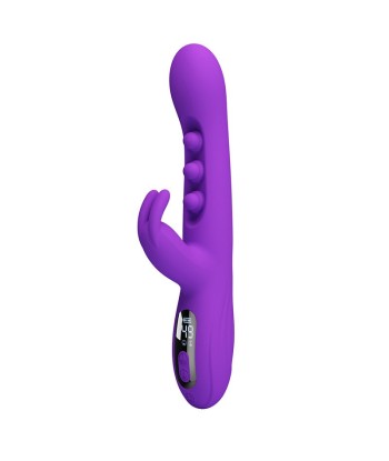 PRETTY LOVE - SABIEN VIBRADOR RABBIT CON ESTIMULACIÓN POR GOLPETEOS Y LED MORADO