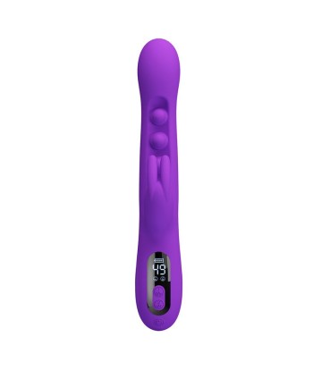 PRETTY LOVE - SABIEN VIBRADOR RABBIT CON ESTIMULACIÓN POR GOLPETEOS Y LED MORADO