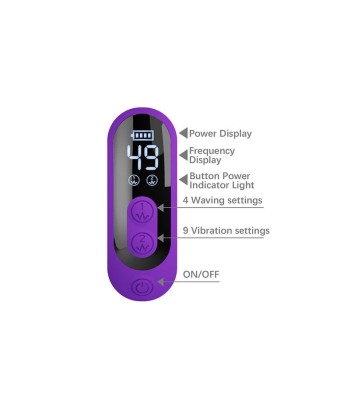 PRETTY LOVE - SABIEN VIBRADOR RABBIT CON ESTIMULACIÓN POR GOLPETEOS Y LED MORADO
