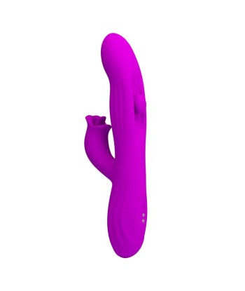 PRETTY LOVE - YALANDA VIBRADOR RABBIT OSCILANTE CON PANTALLA LED MORADO