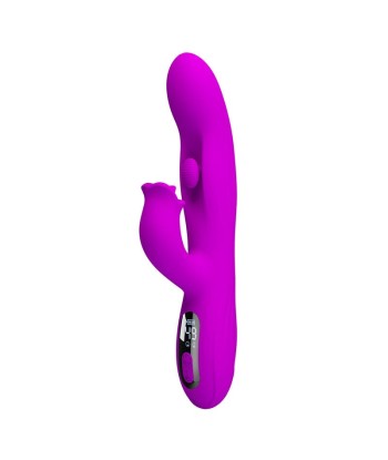 PRETTY LOVE - YALANDA VIBRADOR RABBIT OSCILANTE CON PANTALLA LED MORADO
