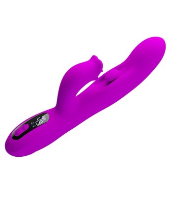 PRETTY LOVE - YALANDA VIBRADOR RABBIT OSCILANTE CON PANTALLA LED MORADO