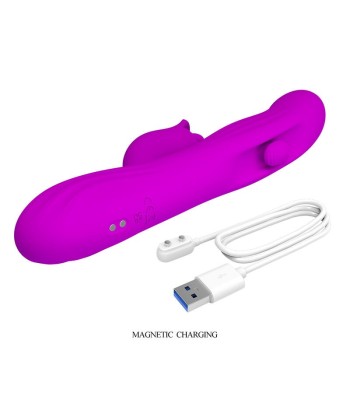 PRETTY LOVE - YALANDA VIBRADOR RABBIT OSCILANTE CON PANTALLA LED MORADO