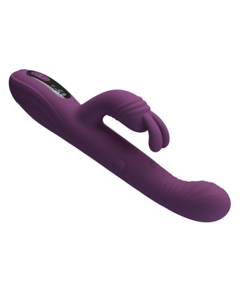 PRETTY LOVE - DEE VIBRADOR RABBIT MULTIFUNCIÓN OSCILANTE Y PERCUTOR MORADO