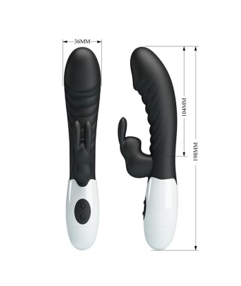 PRETTY LOVE - NAUGHTY BUNNY VIBRADOR RABBIT 30 FUNCIONES NEGRO