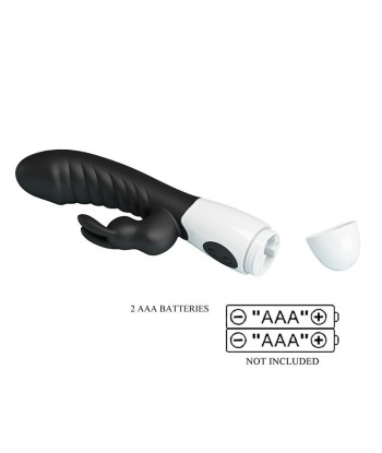 PRETTY LOVE - NAUGHTY BUNNY VIBRADOR RABBIT 30 FUNCIONES NEGRO