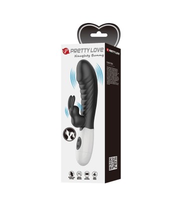PRETTY LOVE - NAUGHTY BUNNY VIBRADOR RABBIT 30 FUNCIONES NEGRO