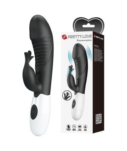 PRETTY LOVE - RASMUSSEN VIBRADOR RABBIT 30 FUNCIONES NEGRO