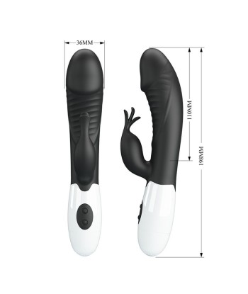 PRETTY LOVE - RASMUSSEN VIBRADOR RABBIT 30 FUNCIONES NEGRO