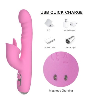 NALONE - T-MAY VIBRADOR RABBIT CON EMPUJE Y MOVIMIENTO OSCILANTE