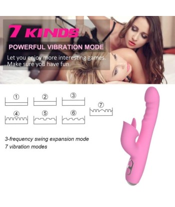 NALONE - T-MAY VIBRADOR RABBIT CON EMPUJE Y MOVIMIENTO OSCILANTE