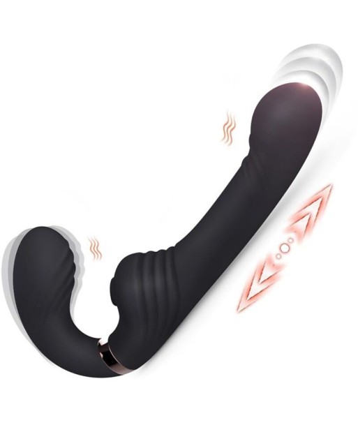 NALONE - ALLOW VIBRADOR DOBLE CON ROTACIÓN Y EMPUJE NEGRO