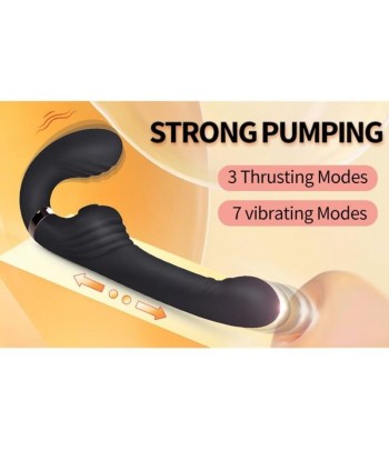 NALONE - ALLOW VIBRADOR DOBLE CON ROTACIÓN Y EMPUJE NEGRO