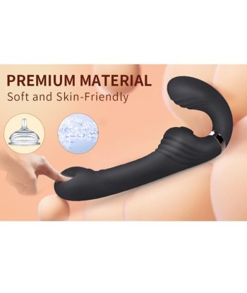NALONE - ALLOW VIBRADOR DOBLE CON ROTACIÓN Y EMPUJE NEGRO