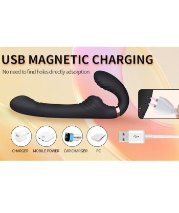 NALONE - ALLOW VIBRADOR DOBLE CON ROTACIÓN Y EMPUJE NEGRO