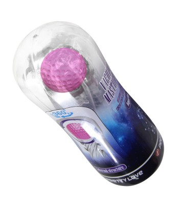 PRETTY LOVE - MASTURBADOR CUP 360º TEXTURIZADO TRANSPARENTE