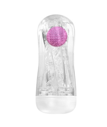 PRETTY LOVE - MASTURBADOR CUP 360º TEXTURIZADO TRANSPARENTE