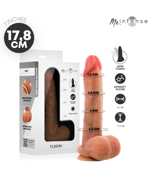 MR INTENSE - GARY S DILDO SILICONA 17.8 CM -Ø- 4.2 CM