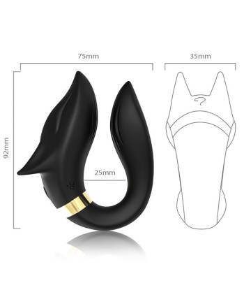 ARMONY - FOX VIBRADOR PAREJAS CONTROL REMOTO NEGRO