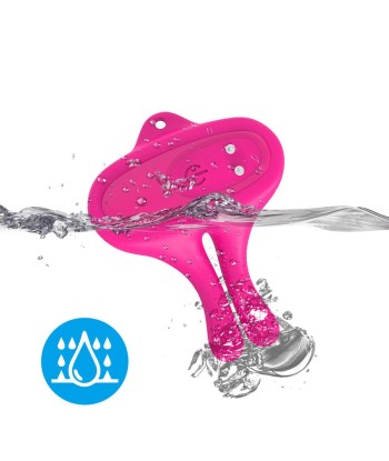 ARMONY - PINZAS PARA PEZONES MAGNÉTICA CON VIBRACIÓN FORMA CONEJO ROSA