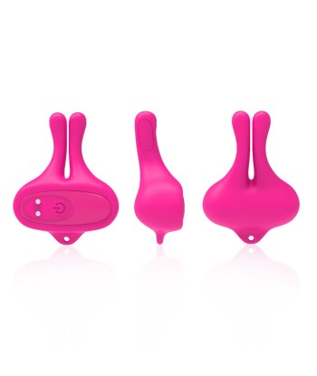 ARMONY - PINZAS PARA PEZONES MAGNÉTICA CON VIBRACIÓN FORMA CONEJO ROSA