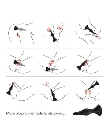 ARMONY - VIBRADOR and PLUG ANAL CONTROL REMOTO NEGRO
