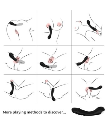 ARMONY - DILDO VIBRADOR PUNTO G SILICONA NEGRO