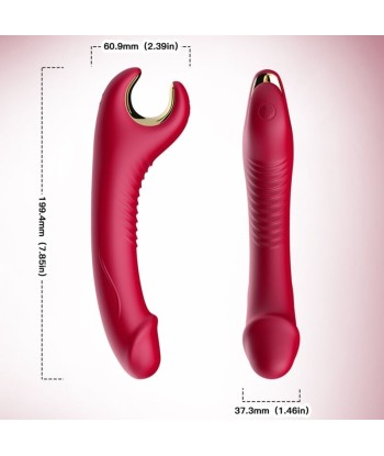 ARMONY - PRINCE DILDO VIBRADOR and ROTADOR ROJO